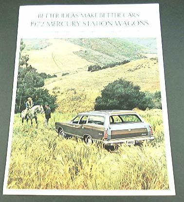1972 72 mercury station wagon brochure 