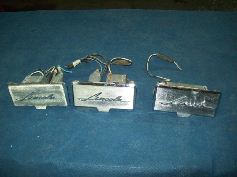 1960 ford lincoln mercury 2 rear & one front door ashtrays