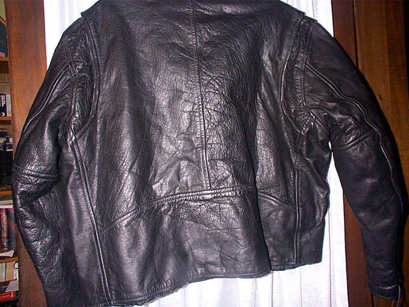 Buy First Geniune Leather motorcycle jacket CHP police style size 50 in ...
