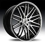 20" 22" lexani cvx-44 black chrome nissan 350z honda mittsubishi staggerd tires
