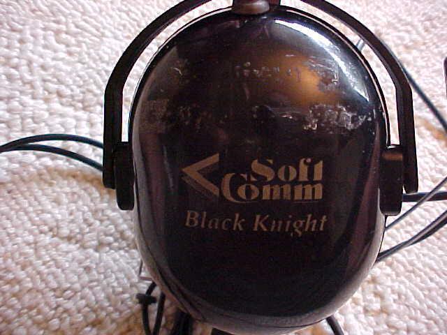 Soft comm black knight pilot's headset