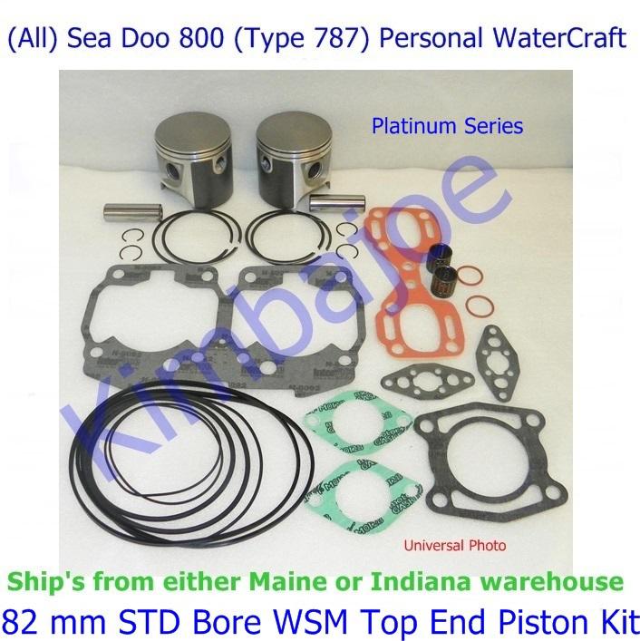 (all) sea doo 800 (type 787) 82 mm std bore wsm top end piston kit