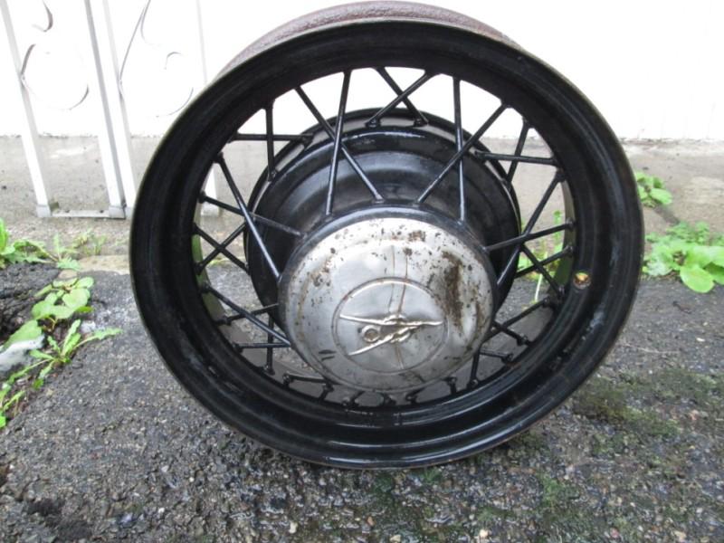 Find (4) FORD 193334 SPOKE WHEELS WITH HUBCAPS V8 GOOD