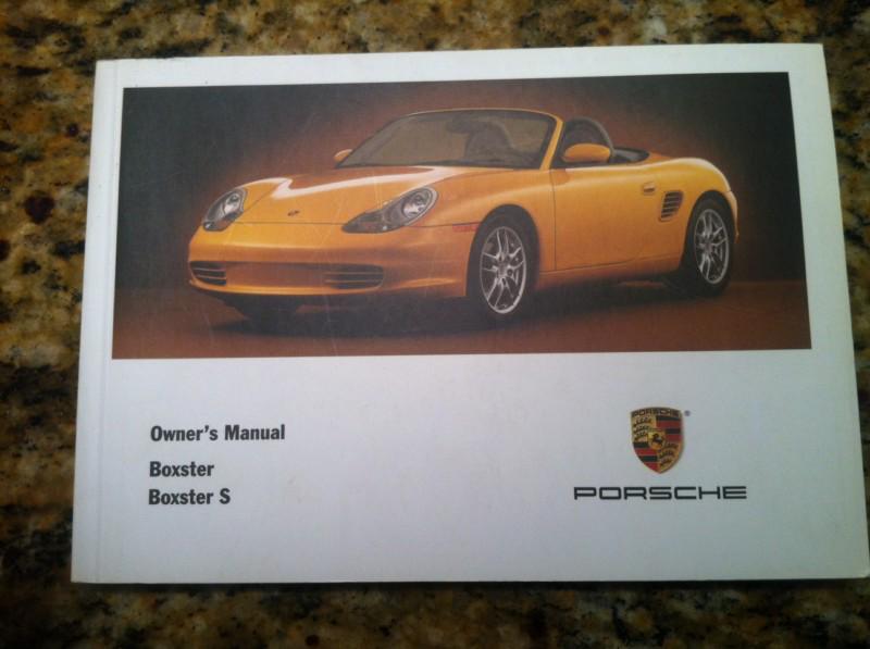 Porsche boxster's owner's manual 2003