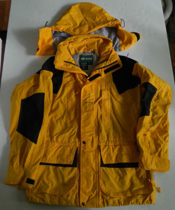 Genuine land rover venturi yellow expedition coat jacket mens l parka discovery 
