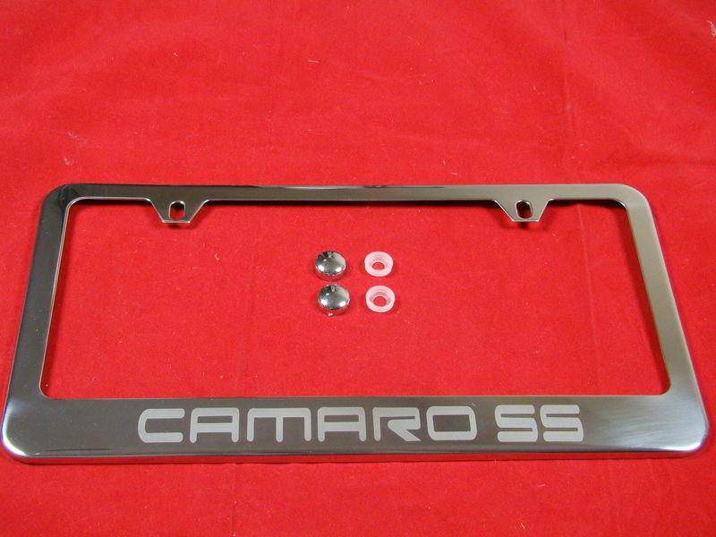 Chevrolet  camaro ss license plate frame stainless steel chrome