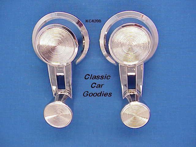 1963-1966 corvette wing window handles (2) 1964 1965 new!
