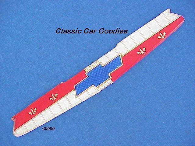 1955-1957 chevy belair 210 150 hood trunk emblem 56 new