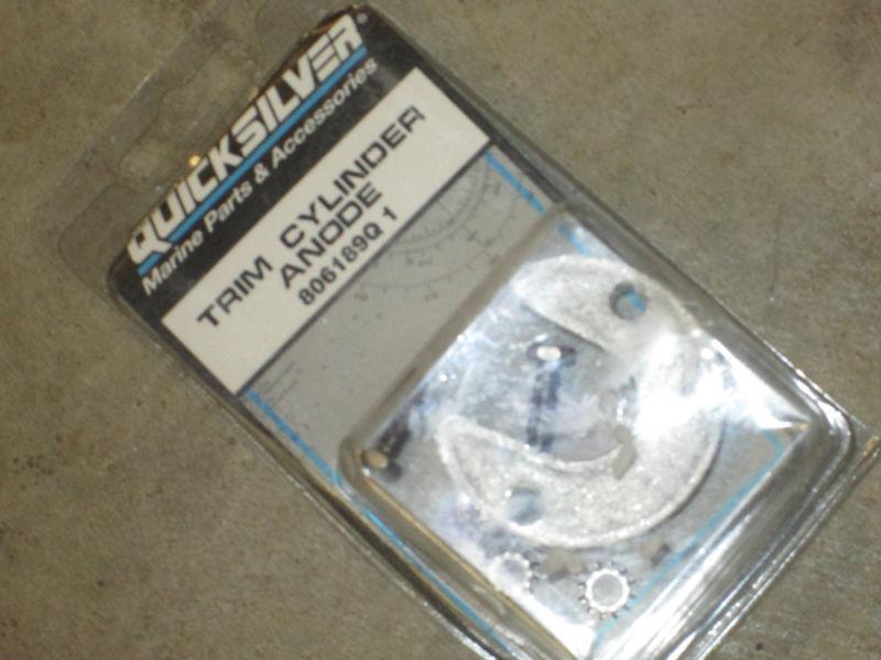 Nos mercury quicksilver 806189q 1 trim cylinder anode 806189q1 *boat part*