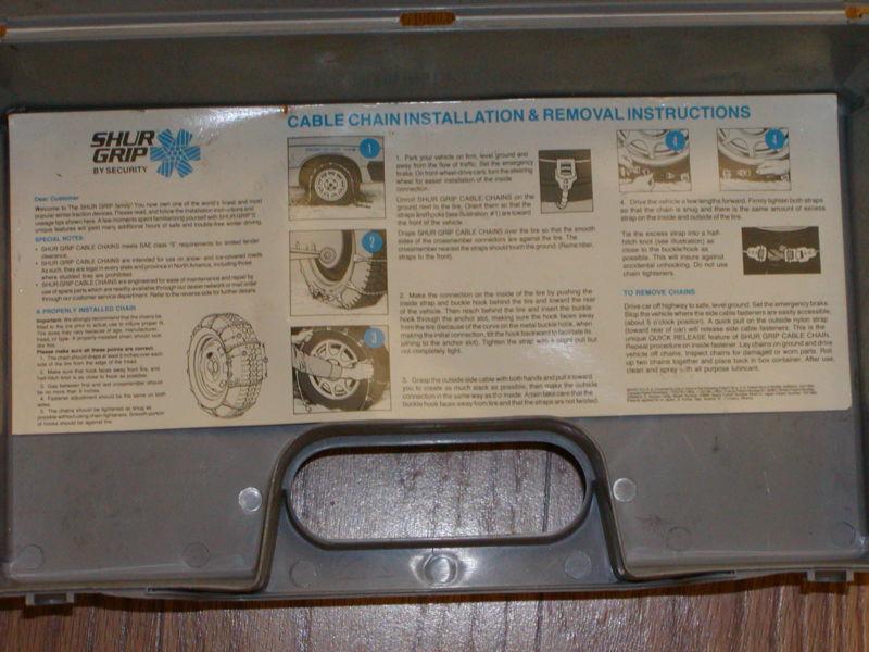 SNOW/TIRE CABLE CHAINS SECURITY #SG2412CM, 215/70-15, P205/75R15, 205/75-15, US $29.99, image 3