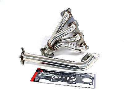Obx 4-1 exhaust header downpipe 91-96 ford escort gt 1.8l stainless steel
