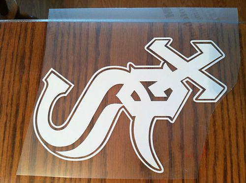 White sox baseball vinyl decal sticker car truck laptop
