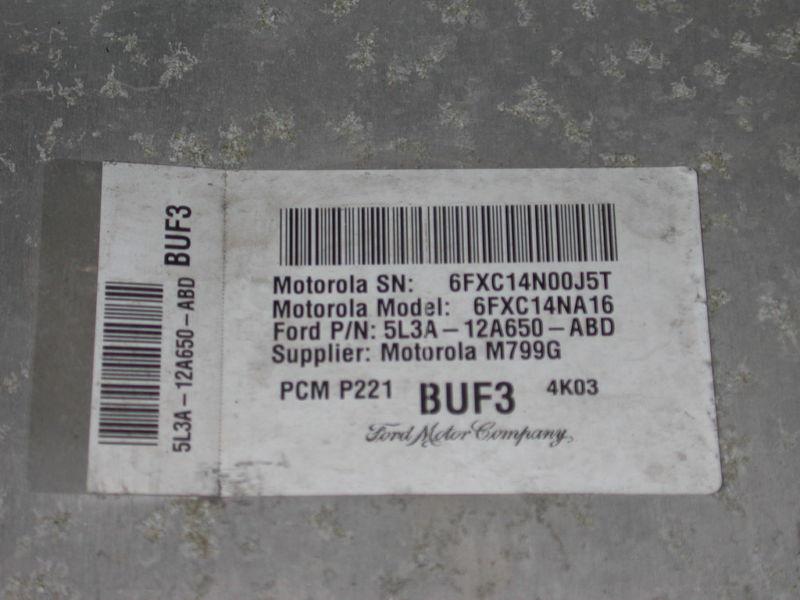 2005 05 Ford F150 Truck 4.6L 4x2 Engine Computer ECU ECM PCM, US $176.00, image 2