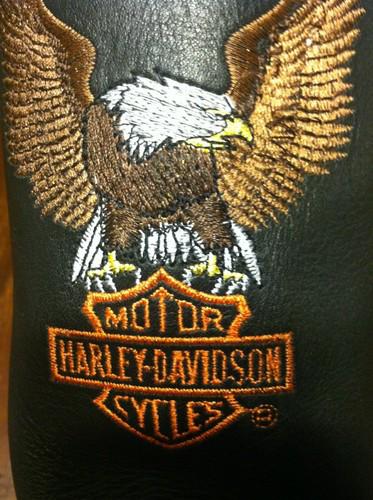 CLASSIC MEN'S HARLEY DAVIDSON HARNESS BOOTS BLACK SIZE 8D NEVER WORN!!, US $110.00, image 11