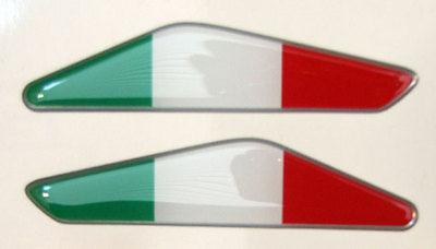 Triangle italian flag gel dome air intake decals for mv agusta brutale