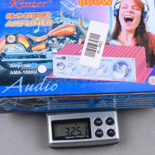 40W Car Motorcycle Bike Mini Audio Stereo Amplifier + Power Cord, US $14.51, image 2