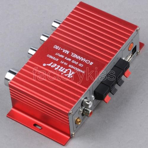 40W Car Motorcycle Bike Mini Audio Stereo Amplifier + Power Cord, US $14.51, image 6