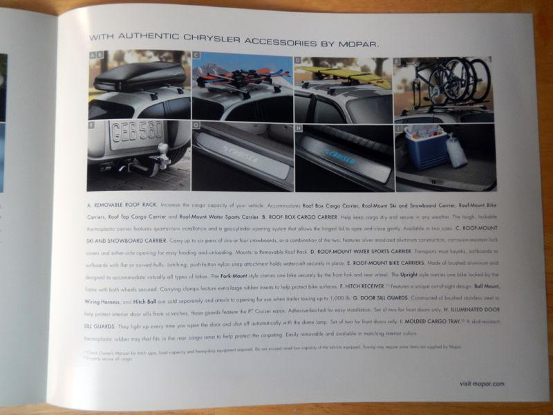 Find NEW 2008 CHRYSLER PT CRUISER ACCESSORIES BROCHURE in Clawson