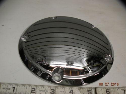 Chrome derby clutch cover harley twin cam 99^ factory softail dyna touring prima