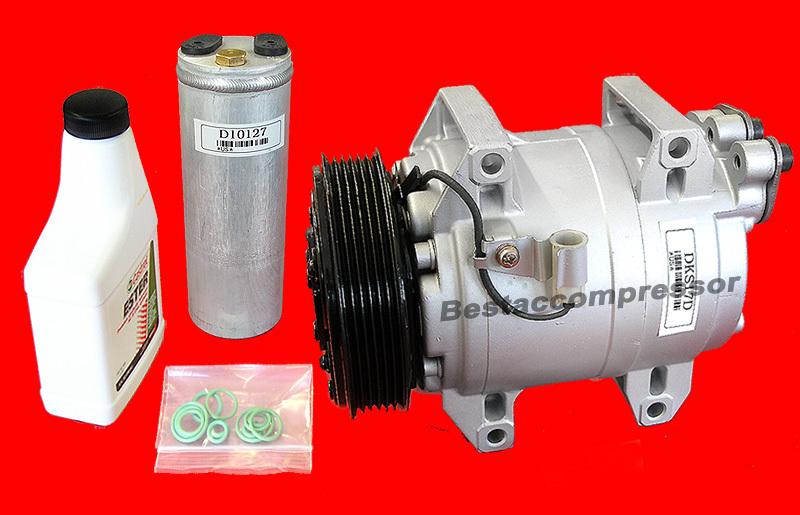 2001 02 03 04 05 06 volvo v70 a/c compressor + new drier+new oil + o rings kit