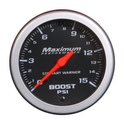 Stewart warner maximum performance mechanical boost pressure gauge 2 1/16" dia
