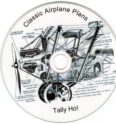 20 experimental airplane, glider, homebuilt and ultralight plans &amp; books on cd