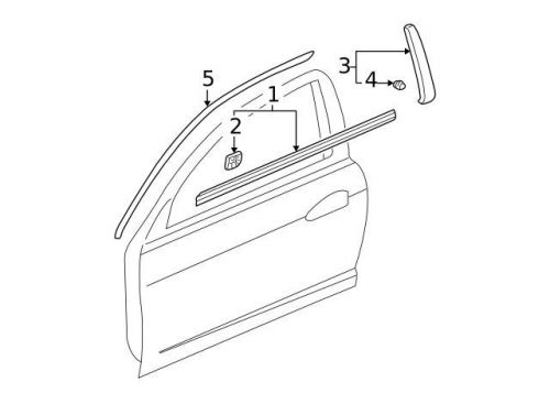 Genuine 2002-2006 acura rsx belt w'strip 72410-s6m-003