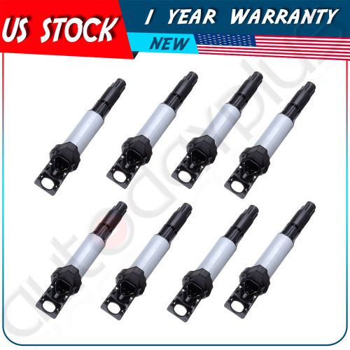 Set of 8 ignition spark coils for bmw e39 e46 e53 e60 e63 b322 c1404 uf522