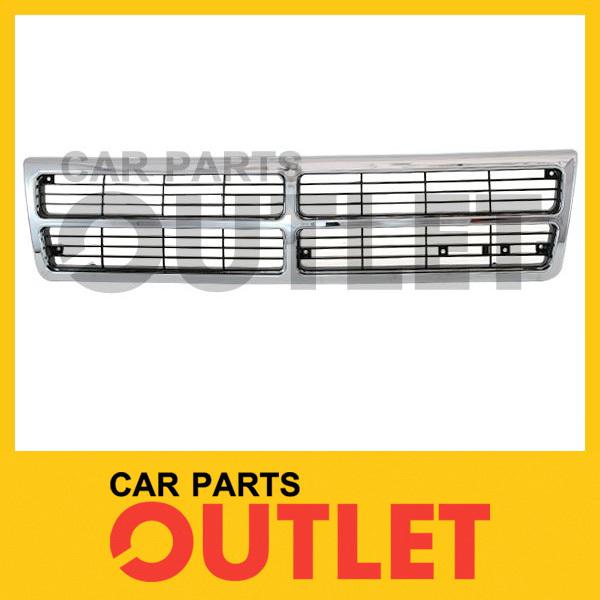 91-95 dodge caravan chrome grille w/black ptd insert es