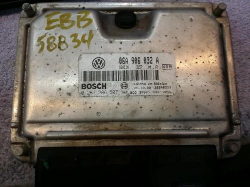 Volkswagen beetle engine brain box electronic control module; 1.8l (turbo), at