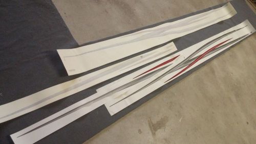 Oem 2005 four winns horizon boat red black silver marine graphic vinyl pinstripe
