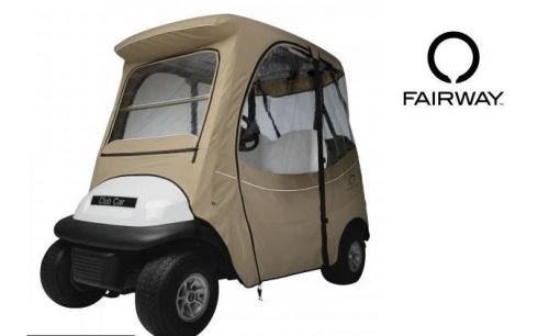 Custom golf cart enclosure for club car precedent i2 4 person khaki long roof
