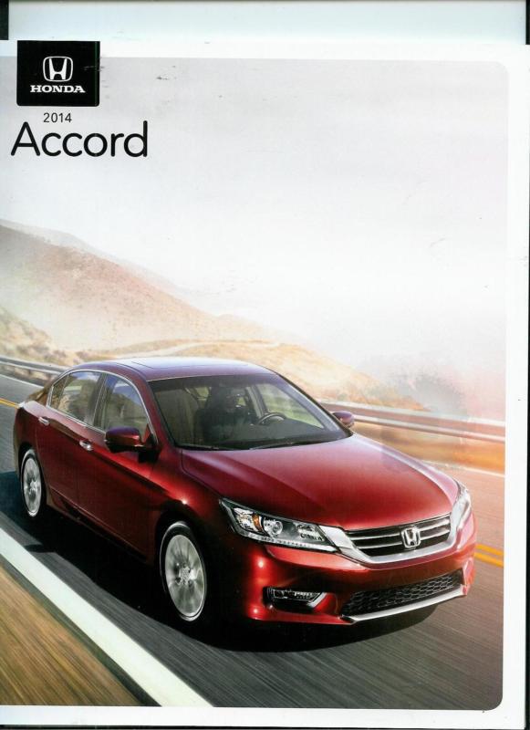 2014 honda accord brochure sedan coupe 20 pages lx ex v6 touring hybrid plug-in 