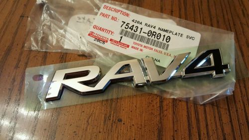 New oem toyota "rav4" chrome lift gate emblem 2013 2014 2015