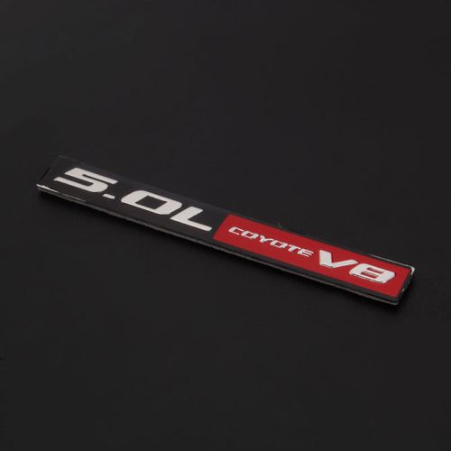 Car auto rear trunk badge sticker 5.0l coyote v8 for mustang ford f150 v8 emblem