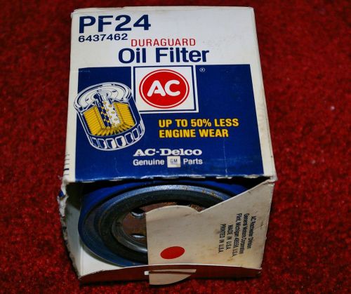 Nos ac delco pf-24 blue oil filter cadillac buick olds pontiac new in box oem