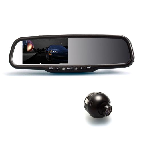 4.3″ rear view mirror monitor 1080p dvr dash cam g-sensor + 360° reverse camera