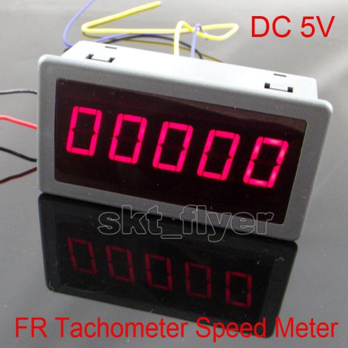 Find DC 5V Frequency Motor Tachometer Rotate Speed Meter 100KHZ 0.56" DIGITAL Red LED in Nanjing