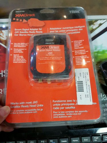 Terk xm direct smart digital adapter for jvc car stereos / new, sealed