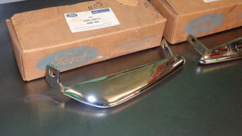 New Nos Oem 1965 Ford Mustang Bumper Guard Set C5ZZ-17997-B C5ZZ-17996-C, US $185.00, image 2