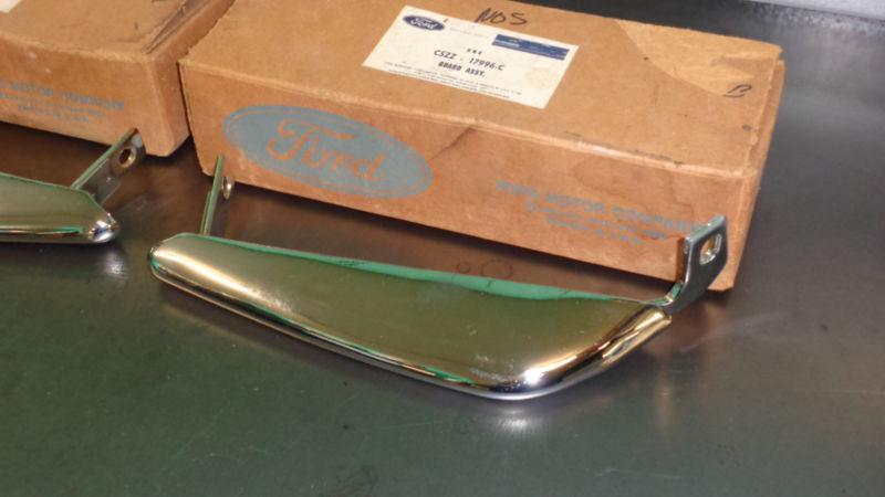 New Nos Oem 1965 Ford Mustang Bumper Guard Set C5ZZ-17997-B C5ZZ-17996-C, US $185.00, image 3
