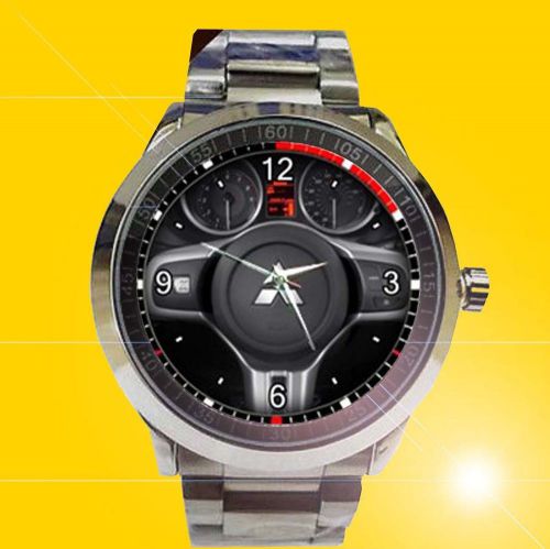 New mitsubishi lancer 4-door sedan man evolution gsr steering wheel wristwatches