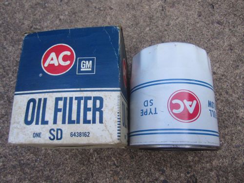Ac sd oil filter nos 6438162 opel 1963-71 except gt &amp; 1900 models 64 65 66 67 68