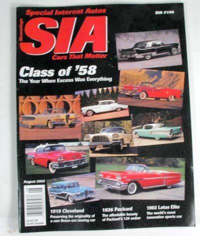 Sia 1936 packard 120-b 1963 lotus elite 1904 buckmobile