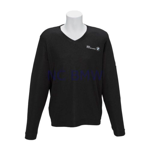 Bmw genuine logo oem factory original performance sweater / black l large