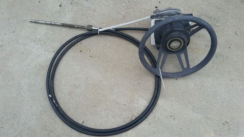 80s boat steering wheel rack and pinion with cable