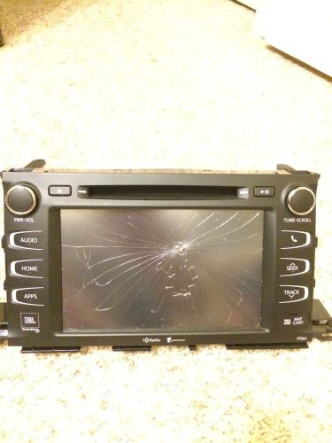 2014,2015 toyota highlander oem navigation audio.