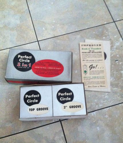 Vintage perfect circle  2 in 1 piston ring set++new in box!!!