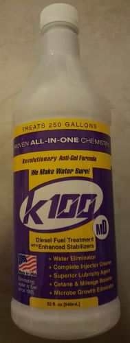 K100 md diesel fuel stabilizer water and microbe eliminator, cleaner &amp; anti gel