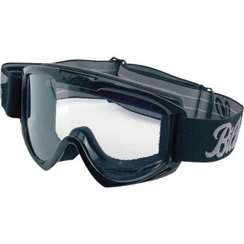 Black/clear biltwell moto goggles dirt bike motocross goggles
